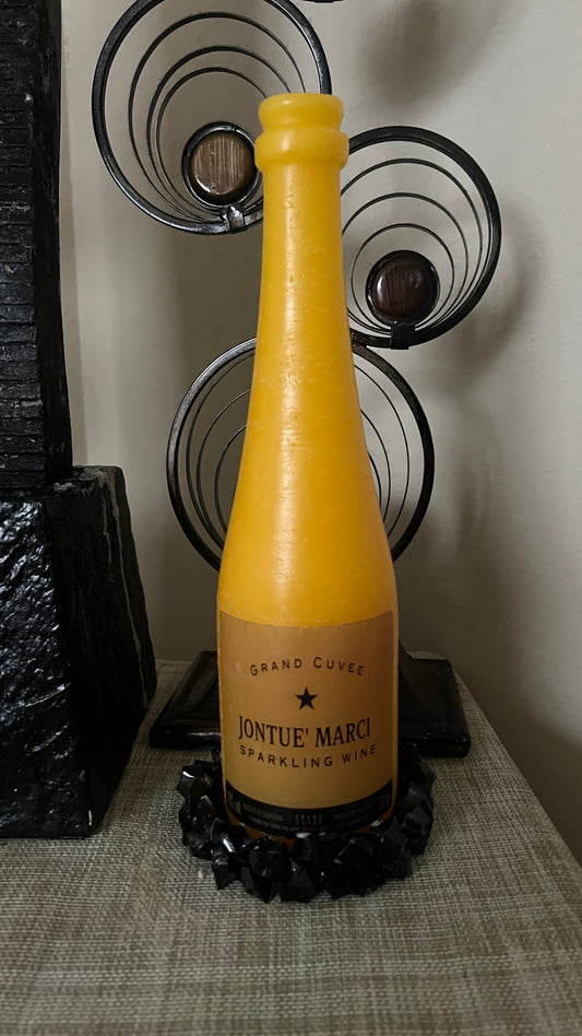 Sparkling Wine Bottle Candle